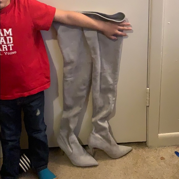 steve madden thigh high boots cardi b